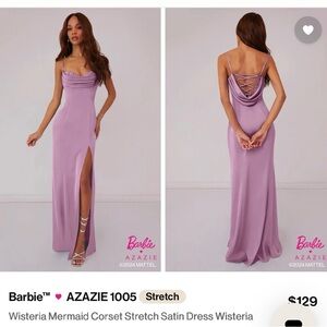 Azazie Lavender Maxi Dress